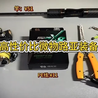 路亚新手150元以内微物高性价比装备搭配方案