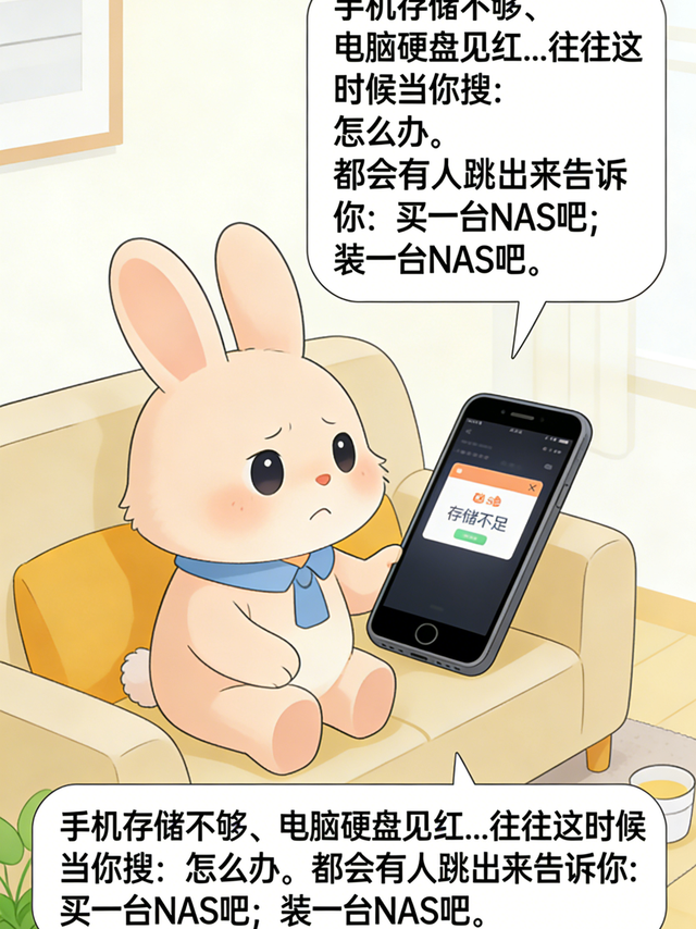 手机存储不够，电脑硬盘见红……