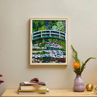 LEGO艺术系列《睡莲池上的拱桥》，零件交织出立体光影细节控必收