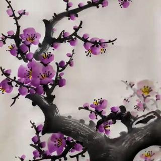 水墨梅花画法详细教程：零基础也能画出苍劲清雅的梅花_美术用品_什么值得买