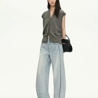 MESUX 米岫深灰针织马甲｜衣柜封神叠穿王✨