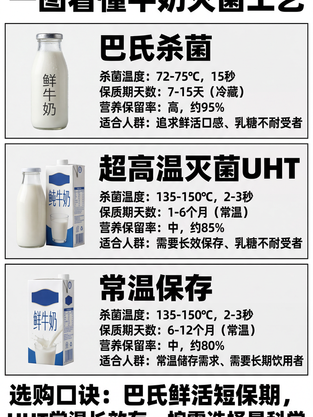 买牛奶前，先搞懂这三种「灭菌方式」的区别