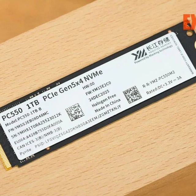 长江存储PC550 1TB评测：低温且性能优秀的PCIe 5.0商用SSD