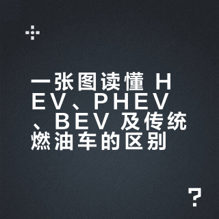 一图看懂什么是 HEV，PHEV，BEV