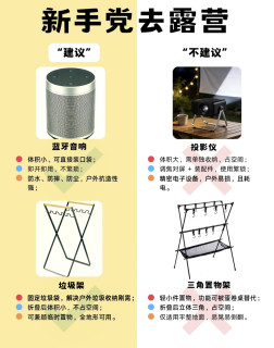 五一新手露营装备攻略｜这些坑别再踩了