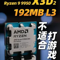 Ryzen 9 9950X3D评测：拥有192MB三级缓存的“工作站级”游戏处理器