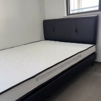 小户型本命｜DDC 意式极简黑真皮床太绝✨