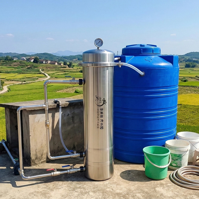 自建房用水必看！净莱泉大流量净水器，解决全家用水难题