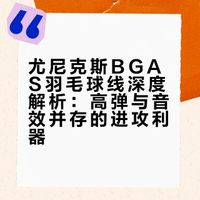 每天认识一根羽毛球线-BGAS