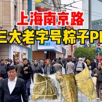 粽子开卖！上海南京路三家老字号，粽子大对比，泰康、新雅、沈大成，看看谁家更好吃