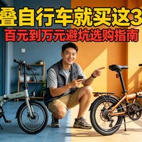 直接抄作业，这几款最值得买！【折叠车评测】2026年折叠车选购避坑指南，教你从0到1选对不踩坑，从百元到千元全品牌全价位评测指南