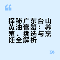 探秘广东台山黄油膏蟹--