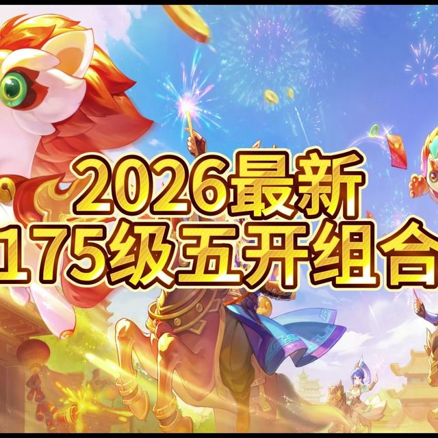 2026年最新175级五开组合推荐