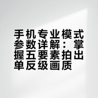 手机专业模式，用好手机拍照也可以堪比单反相机# 财经旅长的微博视频