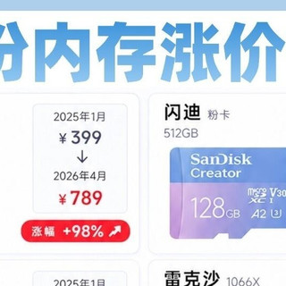 内存卡直接翻倍涨价!没囤货的我悔到拍大腿