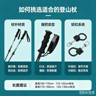 如何挑选适合的登山杖