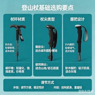 登山杖基础选购要点
