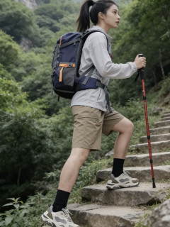 骆驼户外登山杖：徒步新手的隐形翅膀，山野行走的省力神器。