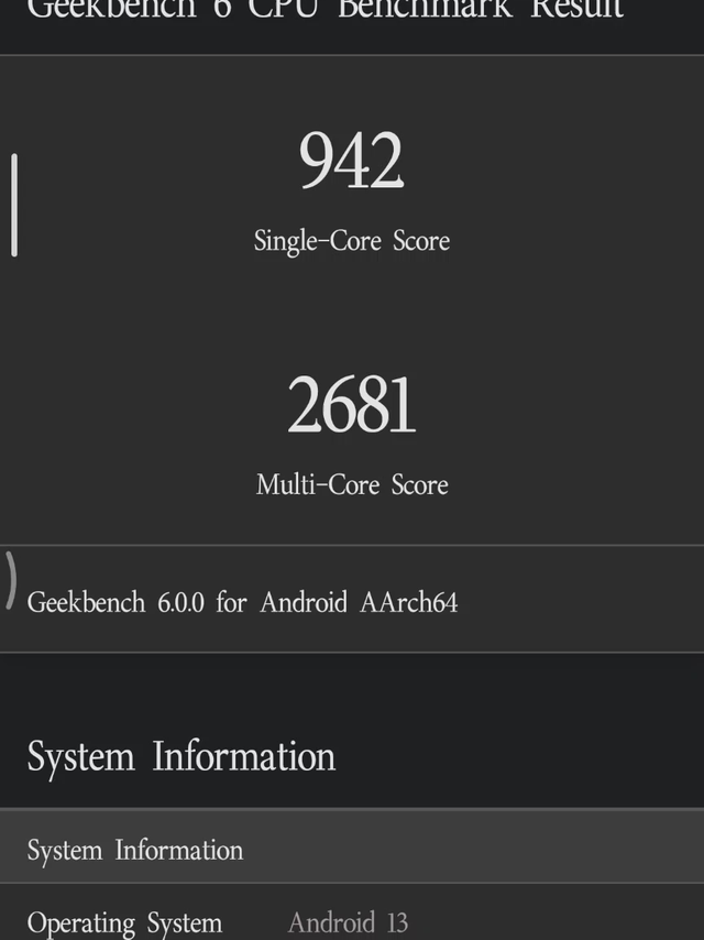 骁龙7s Gen2大战GB6（性能模式 主动散热）