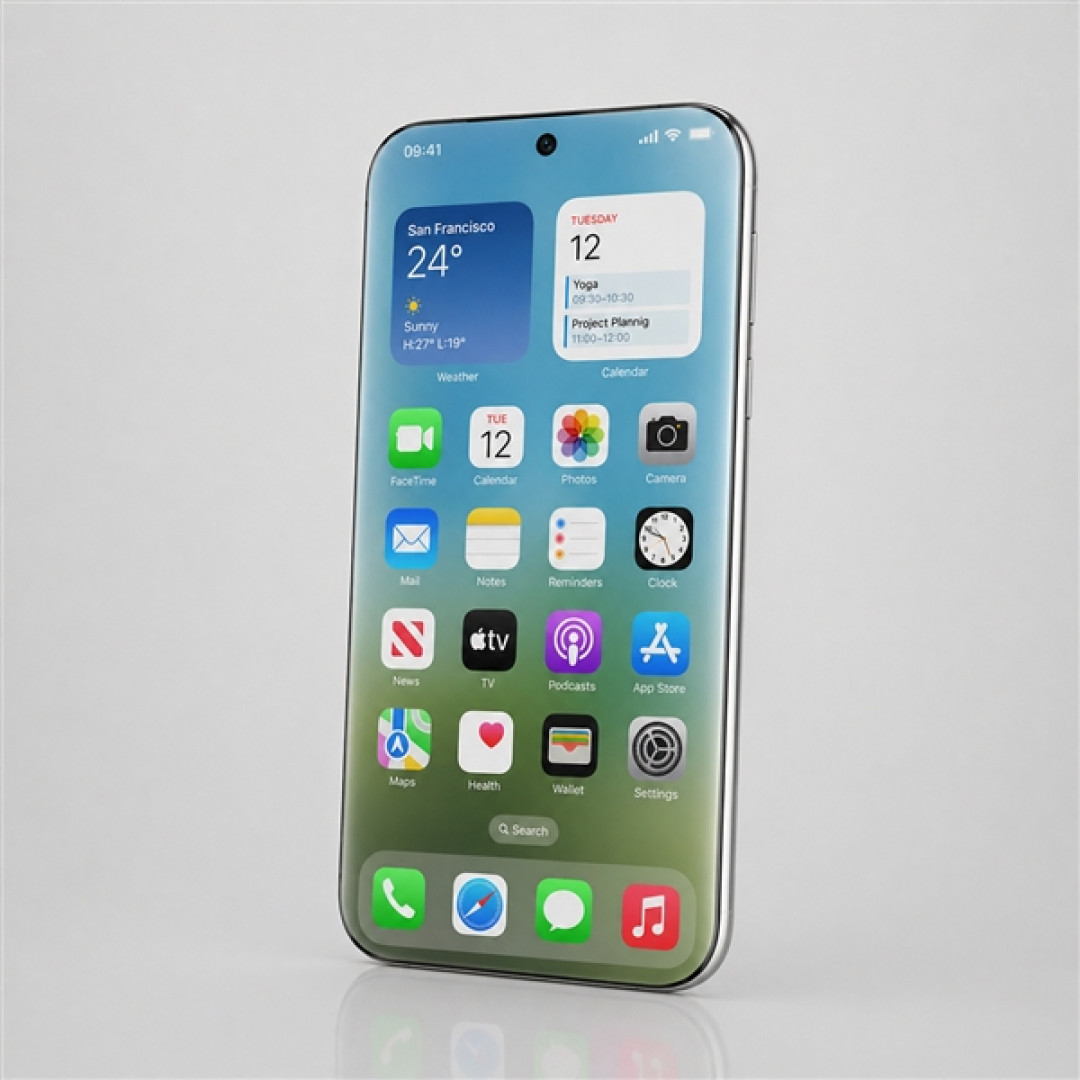 苹果20周年版iPhone曝光:全新四曲面屏幕!打造物理液态玻璃效果