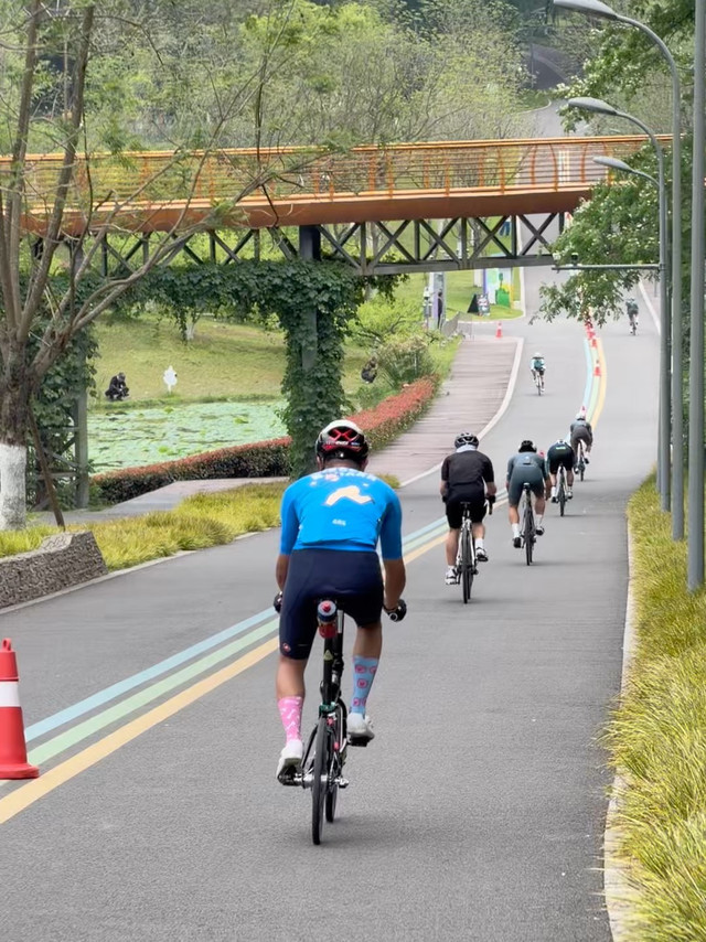 森林公园里的绕圈赛还能怎么玩