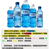 玻璃水为什么是蓝色的？