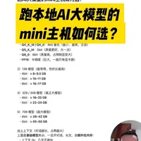 跑AI大模型的mini主机怎么选？