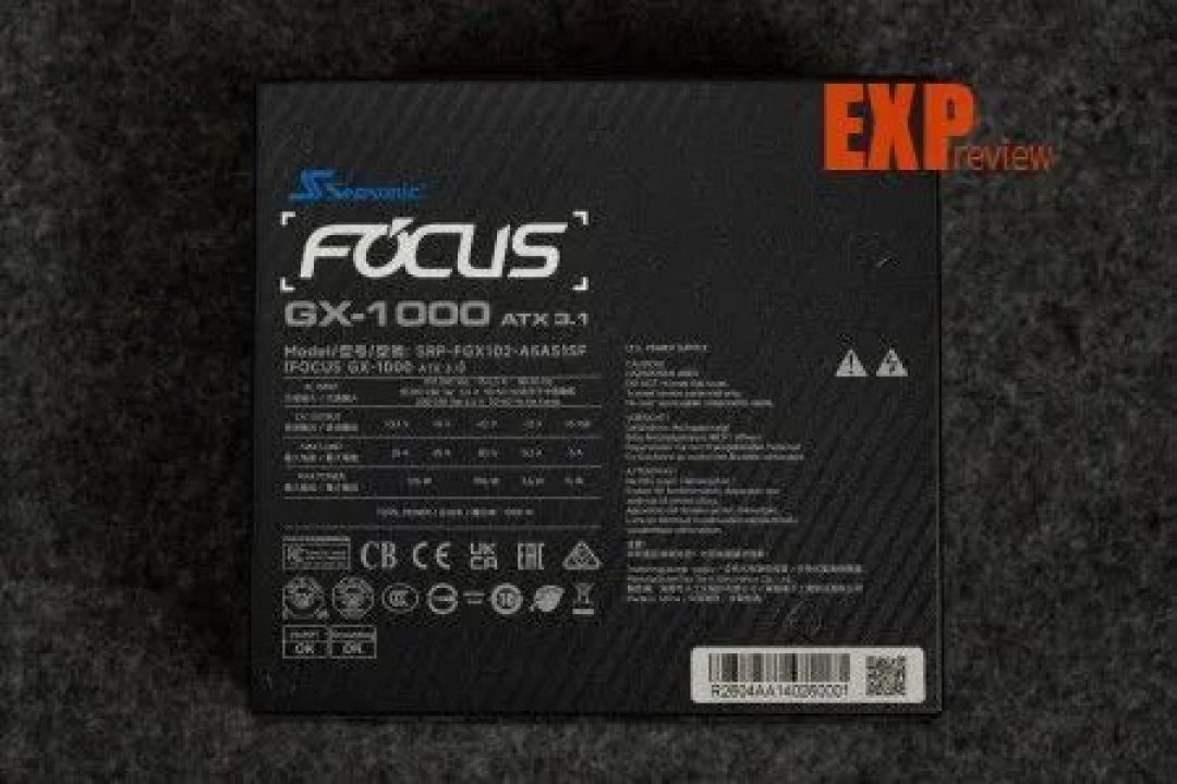 海韵FOCUS GX-1000 V5电源评测:内部小改款,能效大升级