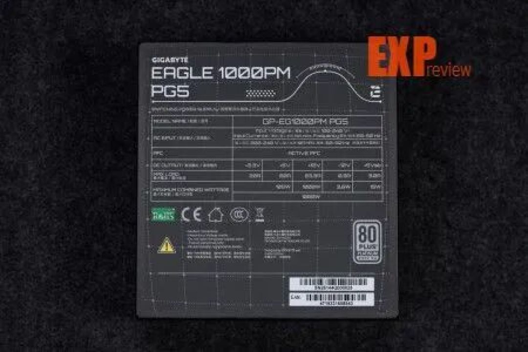 技嘉EAGLE 1000PM PG5电源评测:PPLP双铂金效能,千元以内难逢敌手