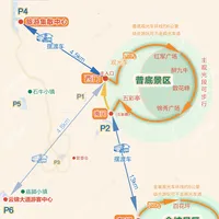 一图读懂百里杜鹃游览乘车路线（原创）