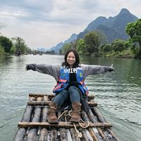 1句话搞懂阳朔遇龙河竹筏&漓江竹筏区别❗️