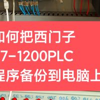 如何把西门子S7-1200PLC程序备份到电脑上？