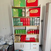 收纳柜家用实木书柜落地多功能储物柜家用靠墙一体