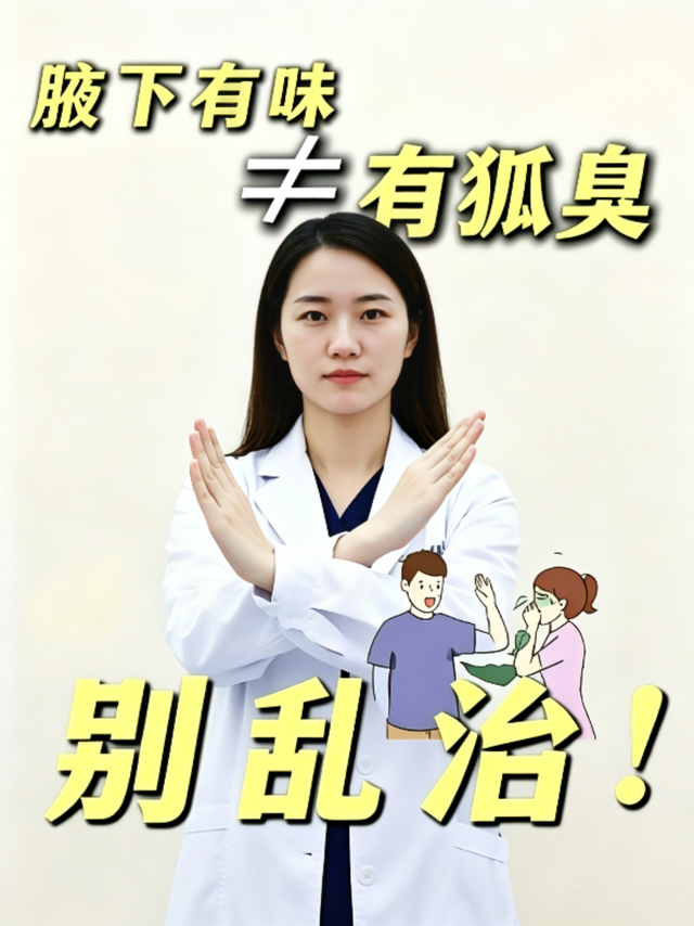 腋下异味别慌！先搞清楚是不是“真·狐臭”！