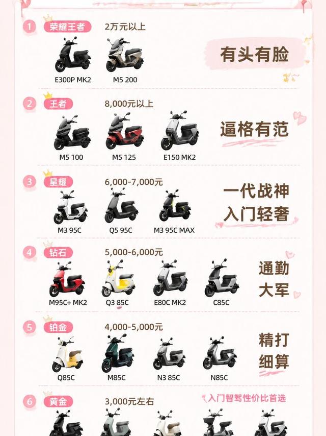 九号电摩选购|从入门到旗舰,一图看懂不踩坑🔥