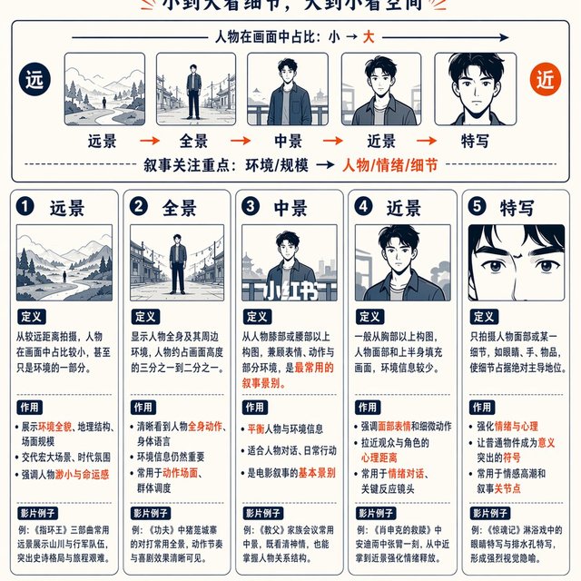 视听语言｜景别知识点图解