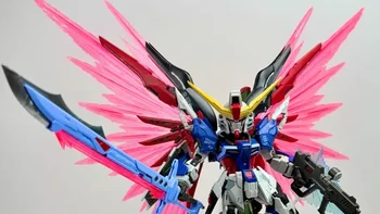 万代MGSD命运拼装模型体验：独立骨架与光翼表现解析