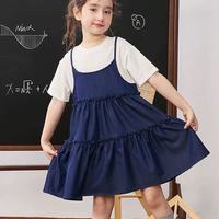 歌瑞家 女童假两件牛仔吊带裙｜甜酷凉感，夏日出街 C 位✨