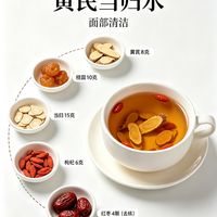 喝出粉白透亮感！气血双补黄芪当归水✨