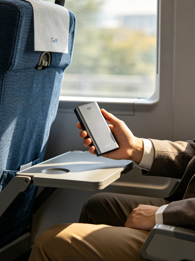 小巧充电宝与多口充电头组合