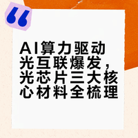 AI算力驱动光互联爆发，光芯片三大核心材料全梳理