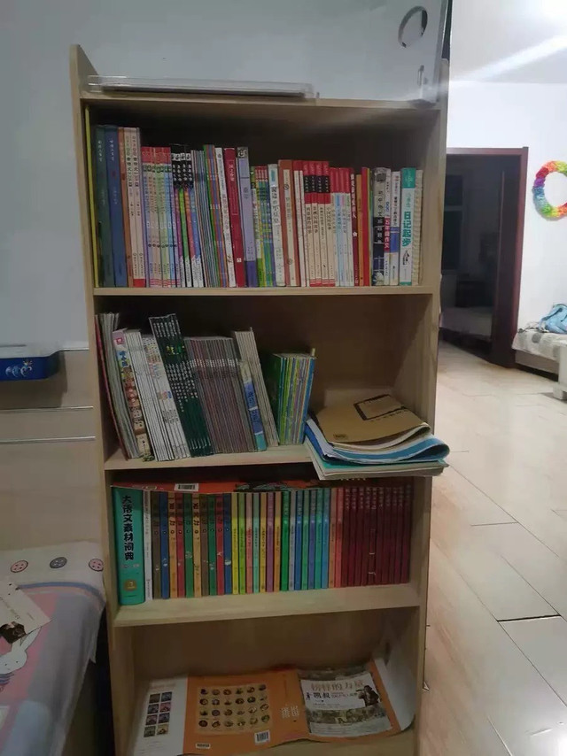 实木书架立式落地靠墙开放收纳置物架