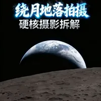 美国绕月地落影像拍摄原理及与地球日落月落的区别