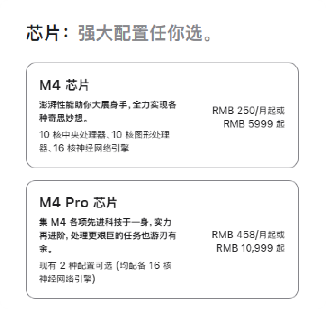 苹果入门款Mac mini悄然停售 最低入手价涨了1500元