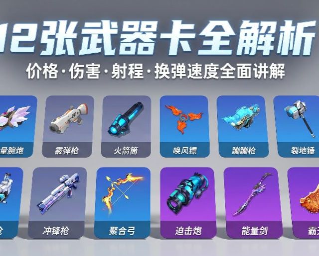 【逃跑吧少年】12张武器全面对比｜数据对决选出必练武器