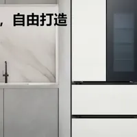 后悔买晚了！LG 全景透视窗法式嵌入冰箱