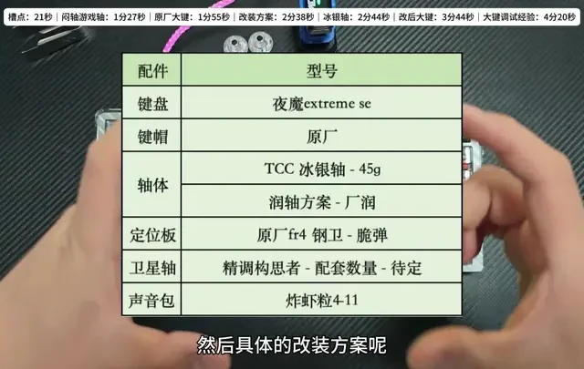 夜魔EX SE改装方案：TTC冰银轴与卫星轴刮蹭调校实测