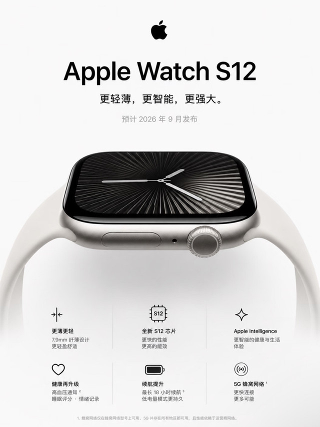 🚨Apple Watch S12最全爆料！终于等到了血压和指纹！⌚️
