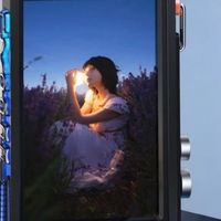 透明悬浮电子相框：未来感桌面装饰