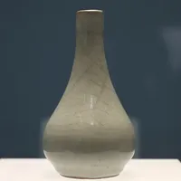 国家博物馆｜南宋官窑粉青釉胆式瓶｜陶瓷馆